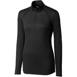 Cutter & Buck Women's Black Williams Half Zip