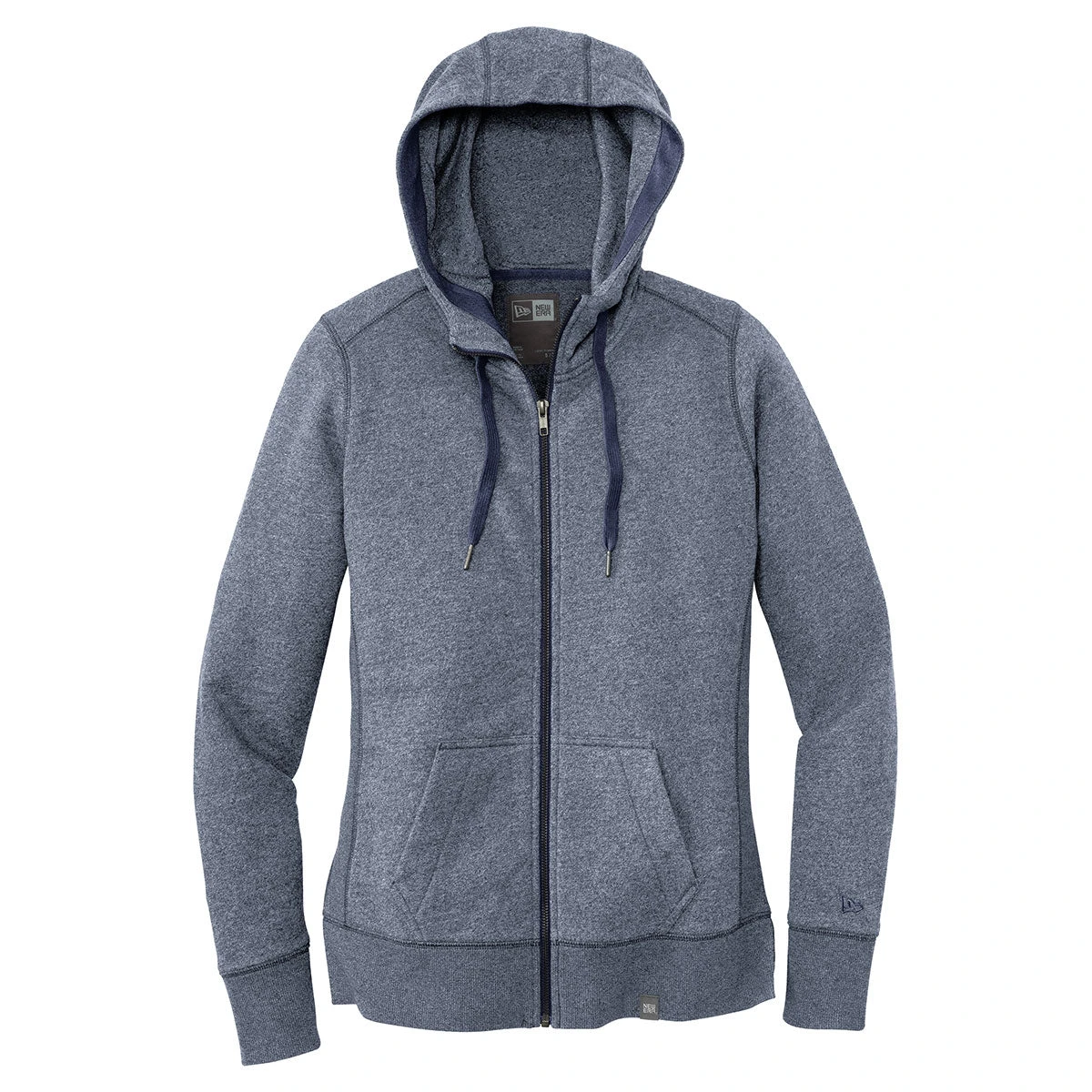 New Era Women's True Navy Twist French Terry Full-Zip Hoodie 1 New Era Women's True Navy Twist French Terry Full-Zip Hoodie