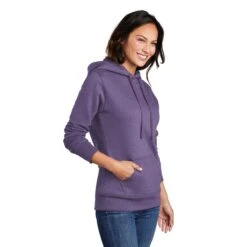 Port & Company Women's Heather Purple Core Fleece Pullover Hoodie -Best Clothing Shop LPC78H Heather Purple HTS