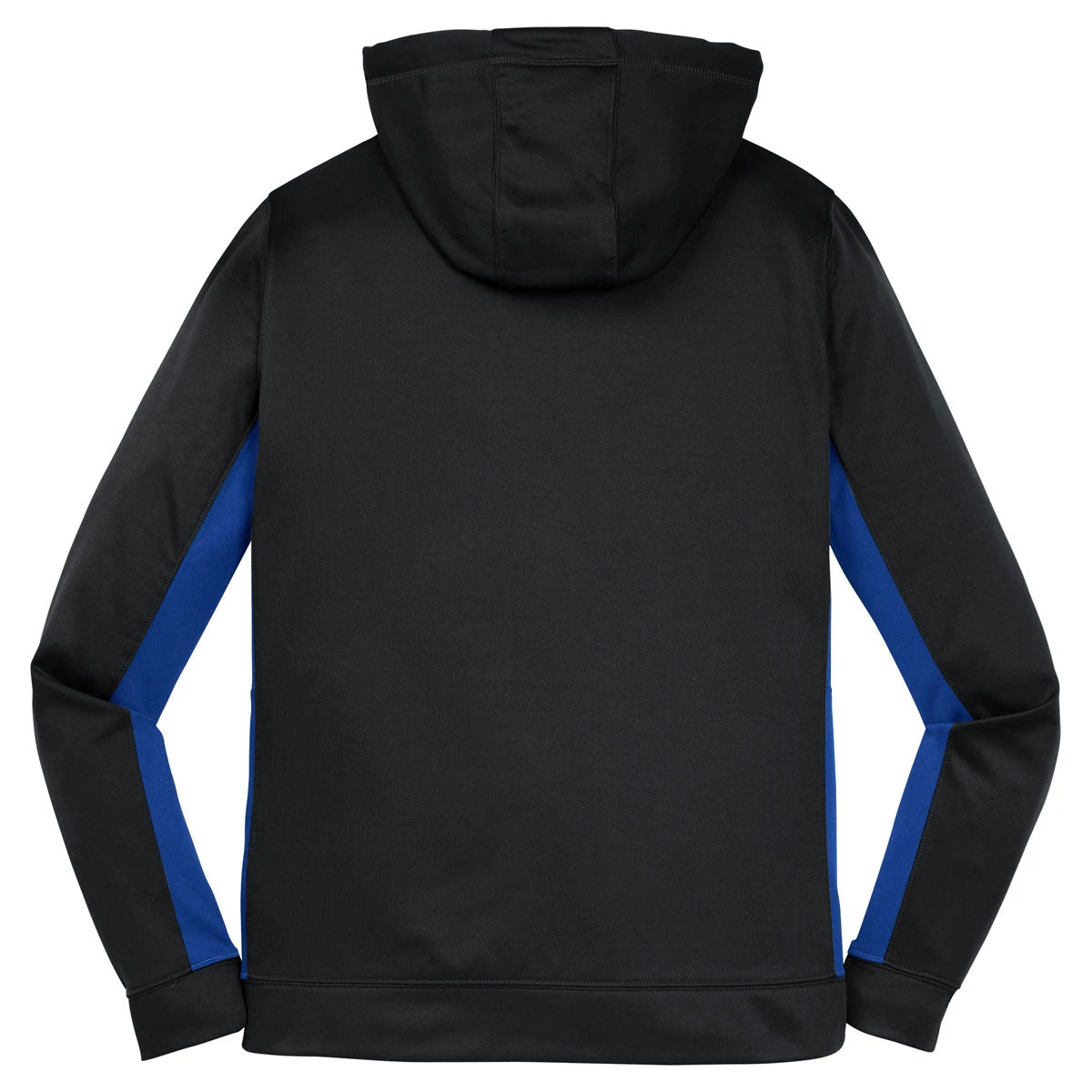 Sport-Tek Women's Black/True Royal Sport-Wick Fleece Colorblock Hooded Pullover 2 Sport-Tek Women's Black/True Royal Sport-Wick Fleece Colorblock Hooded Pullover - Image 2
