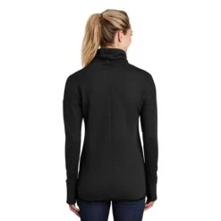 Sport-Tek Women's Black Triumph Cowl Neck Pullover -Best Clothing Shop LST280 Black HTB