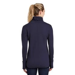 Sport-Tek Women's Navy Triumph Cowl Neck Pullover -Best Clothing Shop LST280 Navy HTB