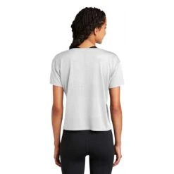 Sport-Tek Women's White PosiCharge Tri-Blend Wicking Draft Crop Tee 10 Sport-Tek Women's White PosiCharge Tri-Blend Wicking Draft Crop Tee -Best Clothing Shop LST411 White HTB