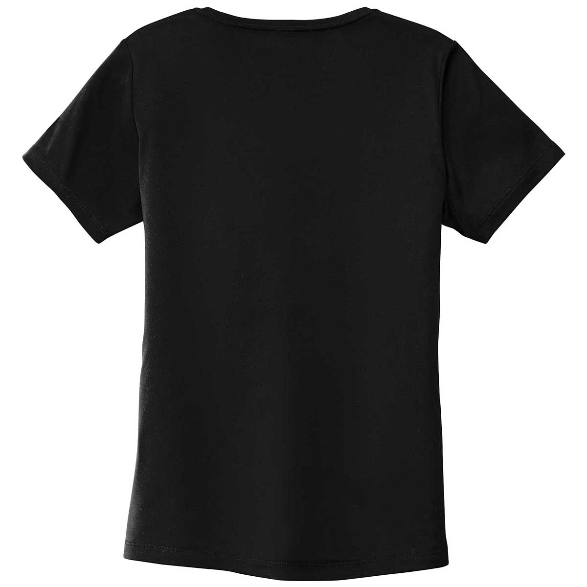 Sport-Tek Women's Black Posi-UV Pro Scoop Neck Tee 2 Sport-Tek Women's Black Posi-UV Pro Scoop Neck Tee - Image 2