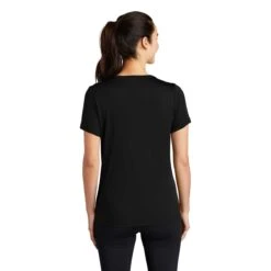 Sport-Tek Women's Black Posi-UV Pro Scoop Neck Tee 10 Sport-Tek Women's Black Posi-UV Pro Scoop Neck Tee -Best Clothing Shop LST420 Black HTB