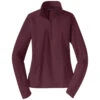 Sport-Tek Women's Maroon Sport-Wick Stretch 1/2-Zip Pullover