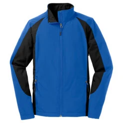 Sport-Tek Women's True Royal/Black Colorblock Soft Shell Jacket