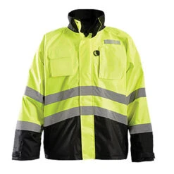 OccuNomix Men's Yellow 2-In-1 Black Bottom Rip Stop Fleece Bomber Jacket Class 3