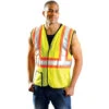 OccuNomix Yellow High Visibility Premium Mesh Two-Tone Safety Vest