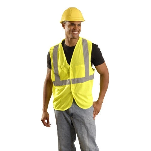 OccuNomix Men's Yellow High Visibility Classic Mesh 5-pt. Break-Away Safety Vest 1 OccuNomix Men's Yellow High Visibility Classic Mesh 5-pt. Break-Away Safety Vest