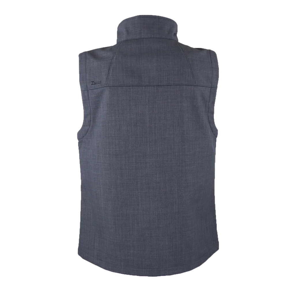 Zusa Men's Charcoal Cross-Hatch Wanderlust Vest 2 Zusa Men's Charcoal Cross-Hatch Wanderlust Vest - Image 2