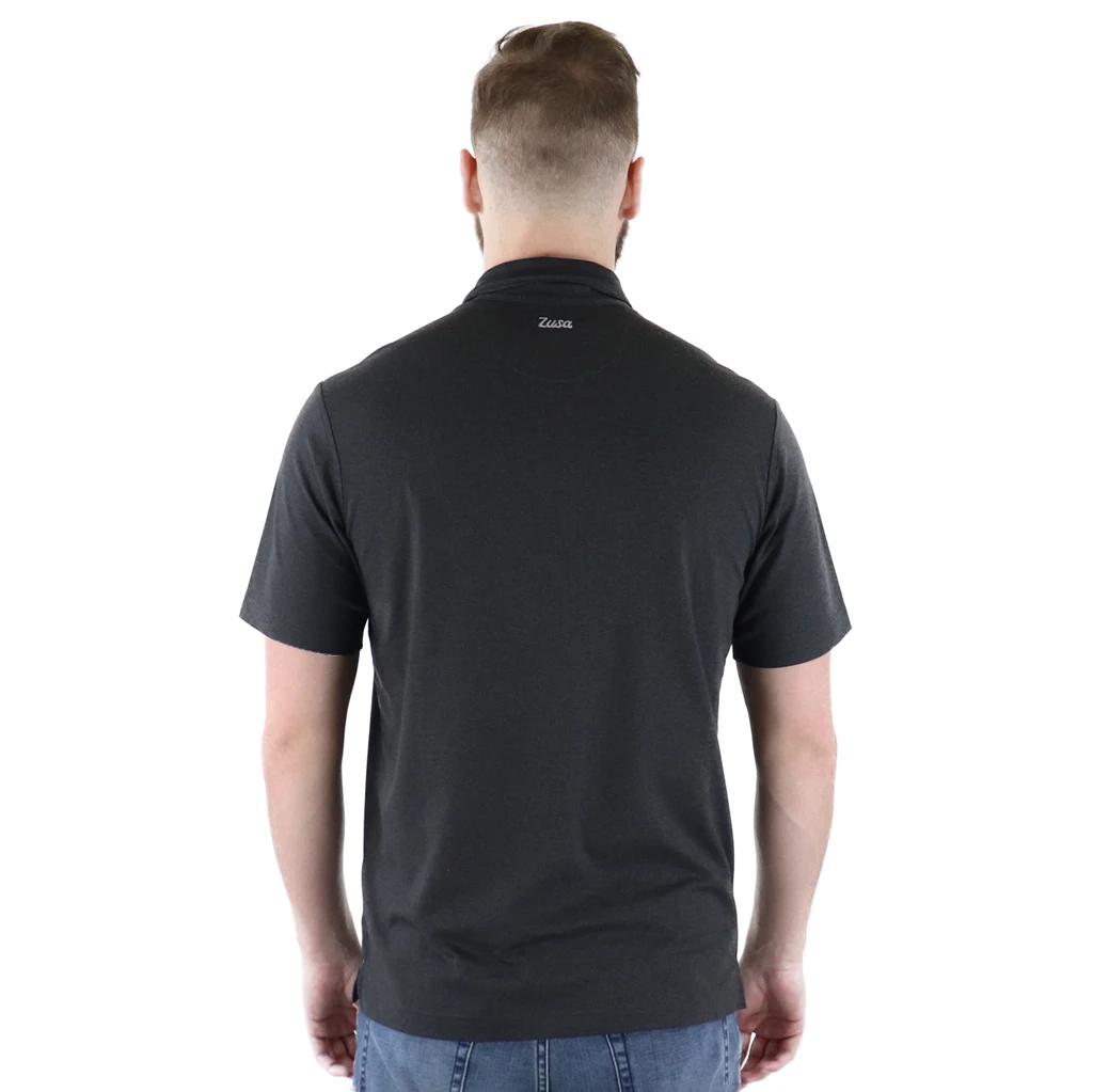 Zusa 3 Day Men's Charcoal Heather Itasca Polo 5 Zusa 3 Day Men's Charcoal Heather Itasca Polo - Image 5