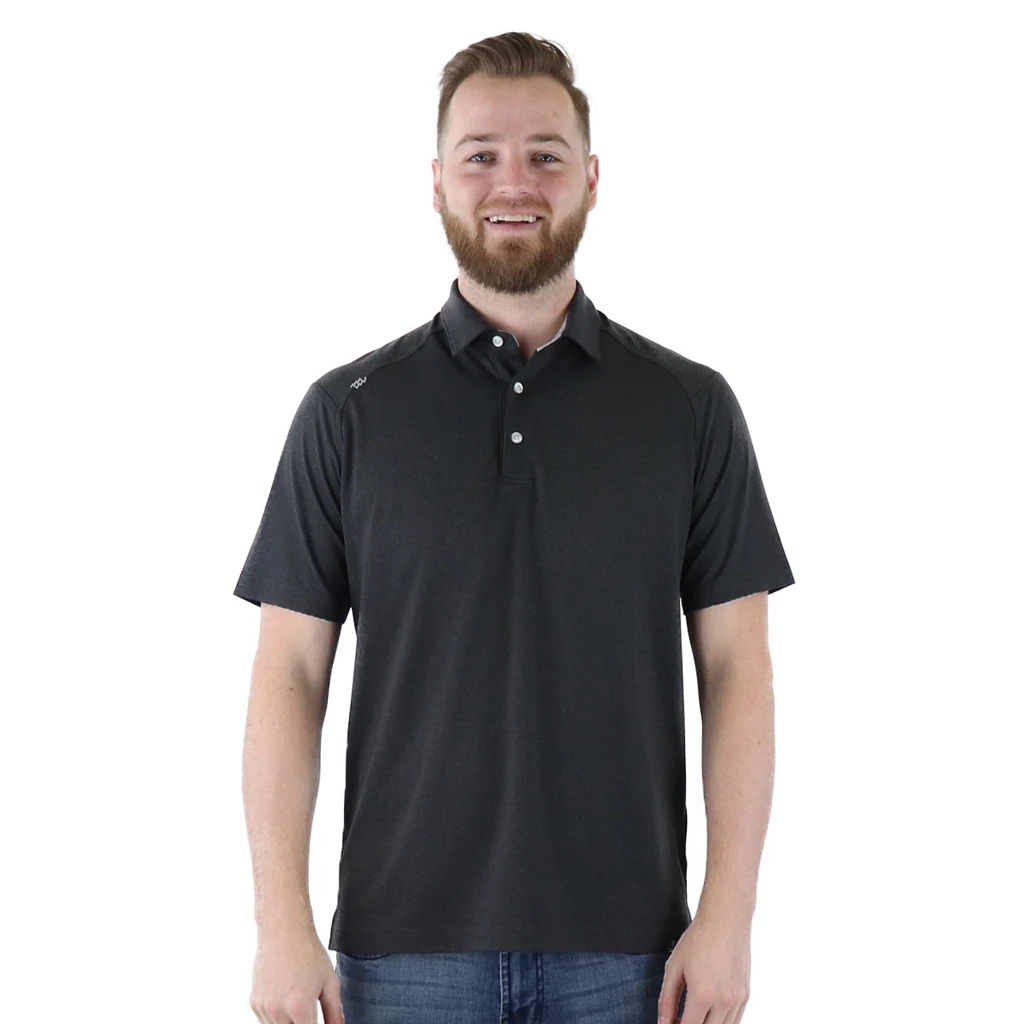 Zusa 3 Day Men's Charcoal Heather Itasca Polo 4 Zusa 3 Day Men's Charcoal Heather Itasca Polo - Image 4