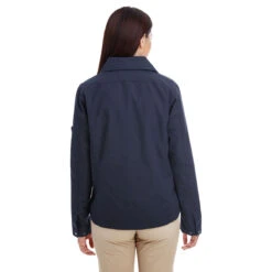 Harriton Women's Dark Navy Auxiliary Canvas Work Jacket -Best Clothing Shop M705W Dark Navy HTB