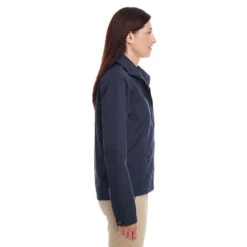 Harriton Women's Dark Navy Auxiliary Canvas Work Jacket -Best Clothing Shop M705W Dark Navy HTS