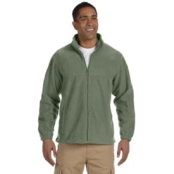 Harriton Men's Dill Tall 8 Oz. Full-Zip Fleece