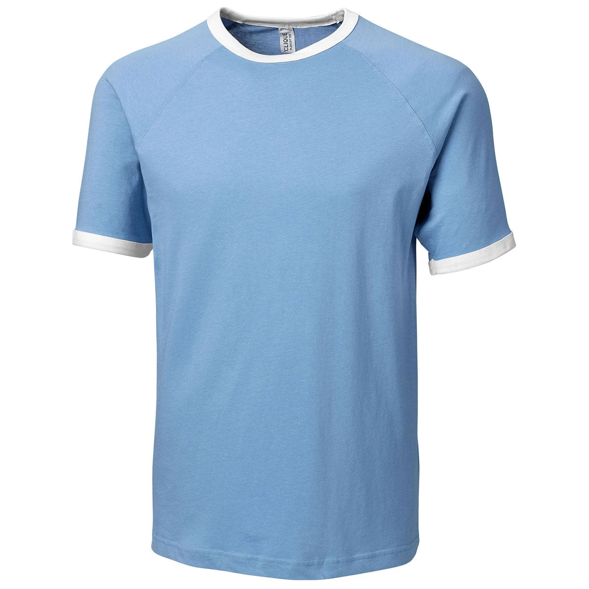 Clique Men's Light Blue Playlist Ringer Tee 1 Clique Men's Light Blue Playlist Ringer Tee