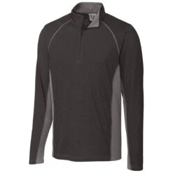 Cutter & Buck Clique Men's Black Ice Colorblock Half Zip