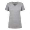 Next Level Women's Heather Grey Ideal V-Neck Tee