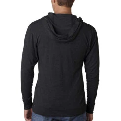Next Level Unisex Vintage Black Triblend Long Sleeve Hoodie -Best Clothing Shop N6021 Vintage Black HTB