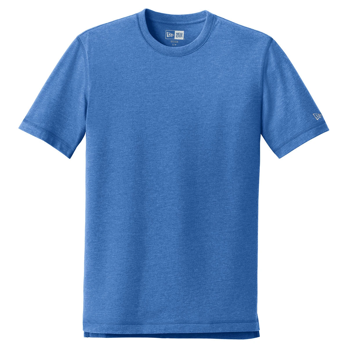 New Era Men's Royal Heather Sueded Cotton Crew Tee 1 New Era Men's Royal Heather Sueded Cotton Crew Tee
