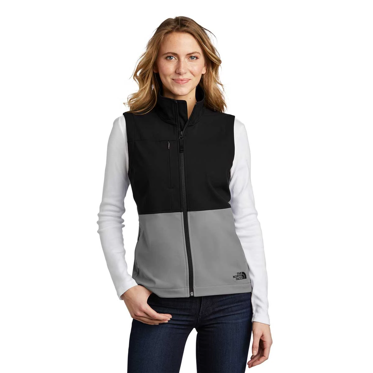 The North Face Women's Mid Grey Castle Rock Soft Shell Vest 3 The North Face Women's Mid Grey Castle Rock Soft Shell Vest - Image 3