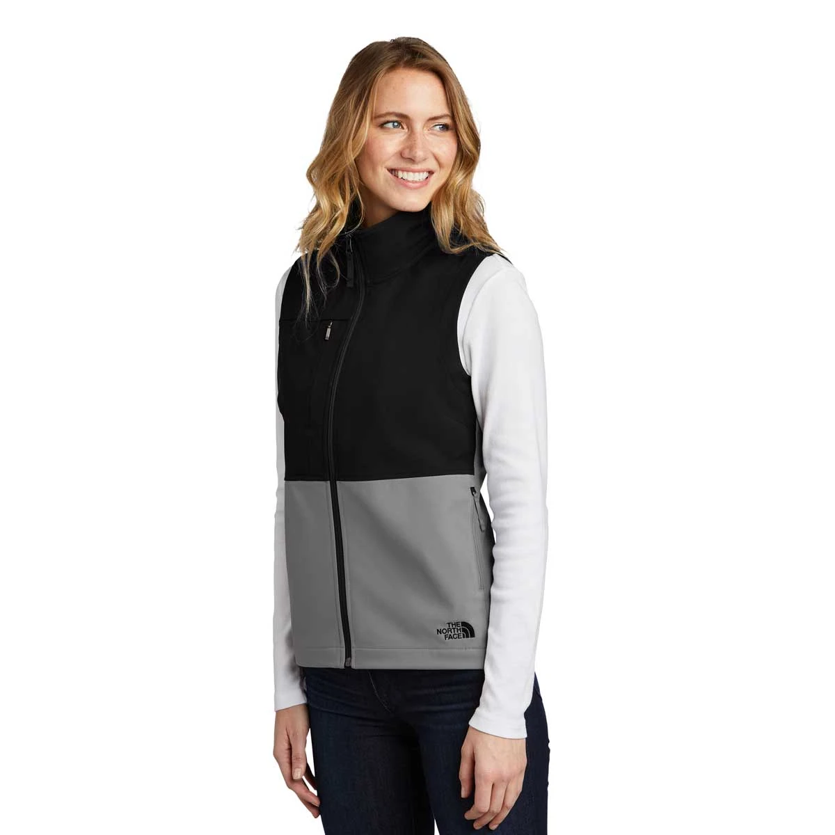 The North Face Women's Mid Grey Castle Rock Soft Shell Vest 5 The North Face Women's Mid Grey Castle Rock Soft Shell Vest - Image 5