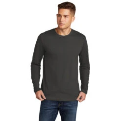 Next Level Men's Heavy Metal Cotton Long Sleeve Tee -Best Clothing Shop NL3601 Heavy Metal HTF
