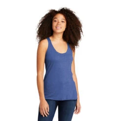 Next Level Women's Vintage Royal Tri-Blend Racerback Tank -Best Clothing Shop NL6733 Vintage Royal HTF