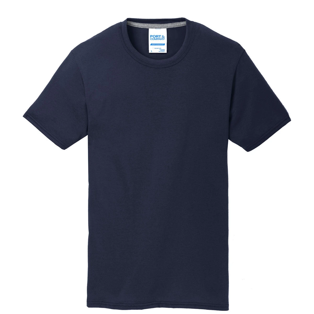 Port & Company Men's Deep Navy Performance Blend Tee 1 Port & Company Men's Deep Navy Performance Blend Tee