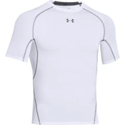 Under Armour Men's White HeatGear Armour S/S Compression Shirt