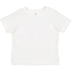 Rabbit Skins Toddler White Cotton Jersey T-Shirt