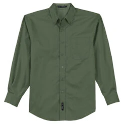 Port Authority Men's Clover Green Tall Long Sleeve Easy Care Shirt
