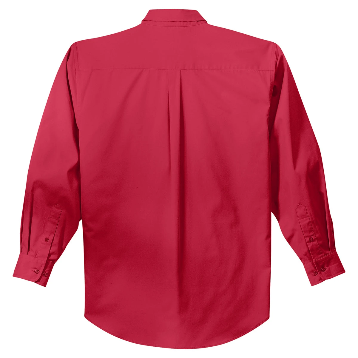 Port Authority Men's Red/Light Stone Tall Long Sleeve Easy Care Shirt 2 Port Authority Men's Red/Light Stone Tall Long Sleeve Easy Care Shirt - Image 2