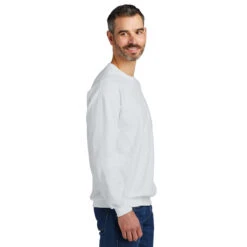 Gildan Men's White Softstyle Crewneck Sweatshirt -Best Clothing Shop SF000 White HTS
