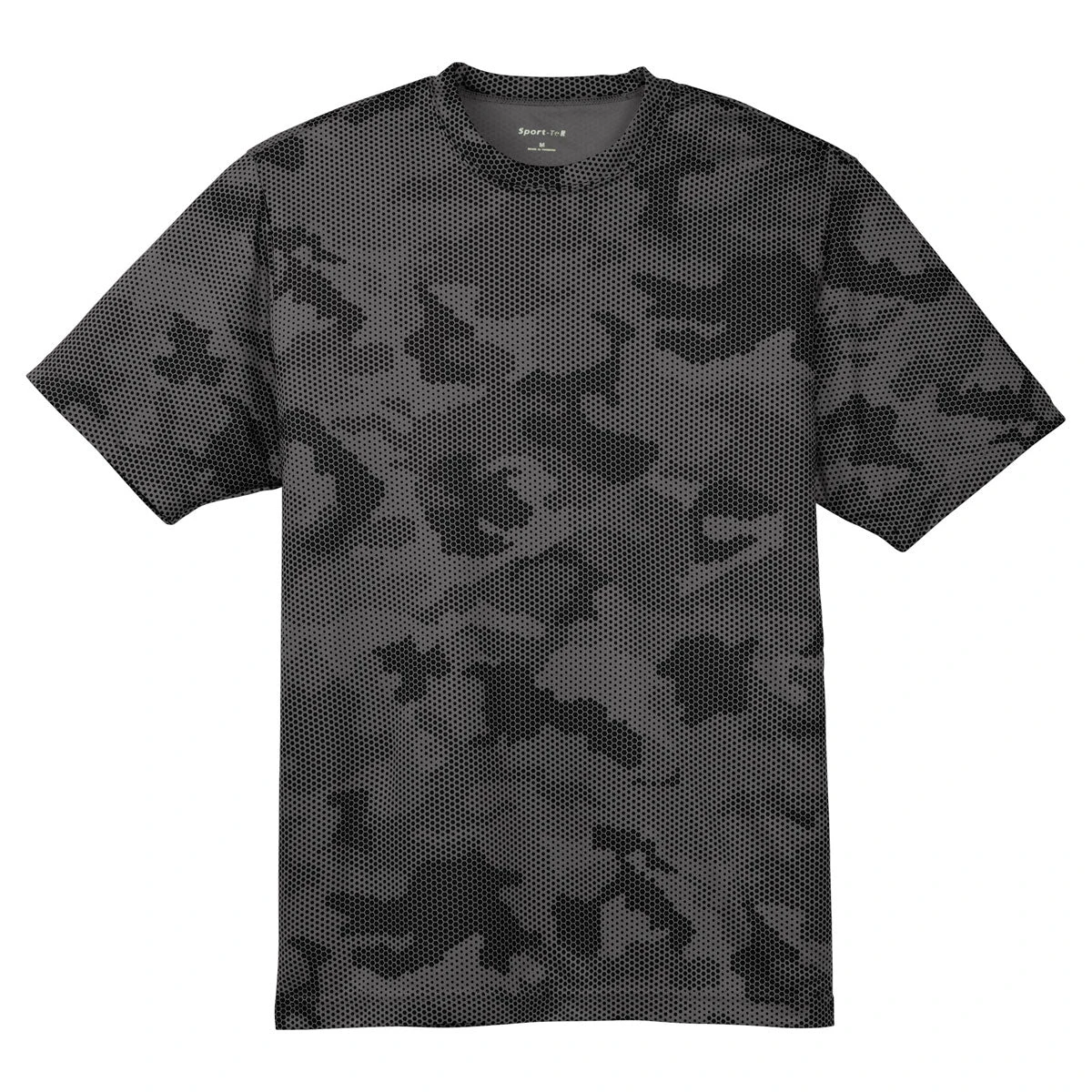 Sport-Tek Men's Iron Grey CamoHex Tee 1 Sport-Tek Men's Iron Grey CamoHex Tee