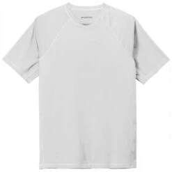 Sport-Tek Men's White Short Sleeve Rashguard Tee