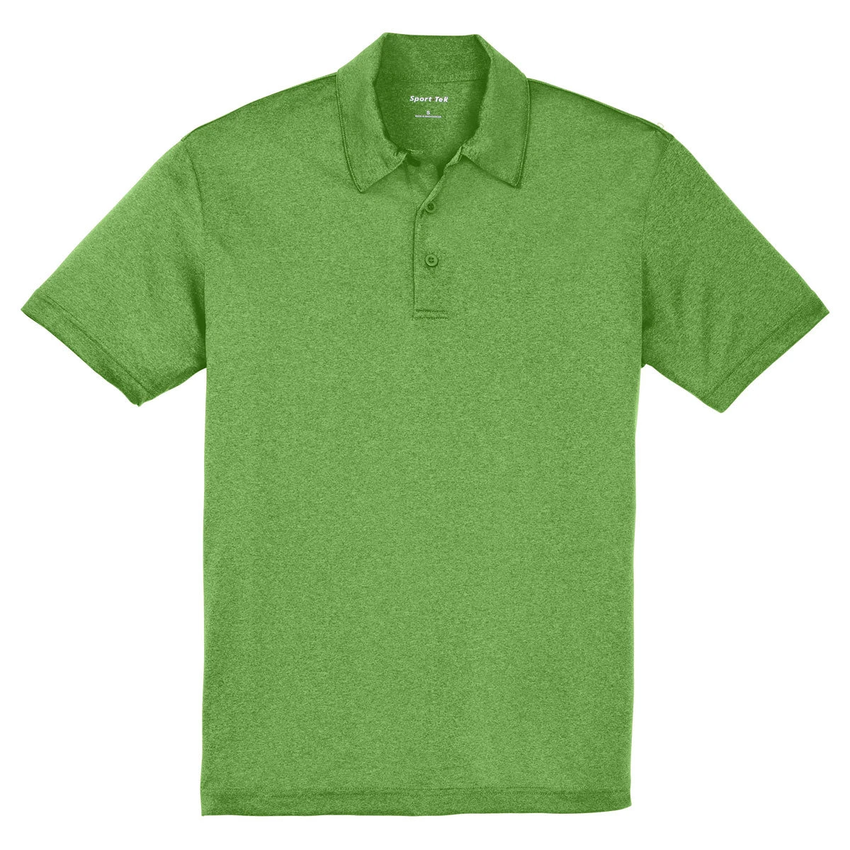 Sport-Tek Men's Turf Green Heather Contender Polo 1 Sport-Tek Men's Turf Green Heather Contender Polo