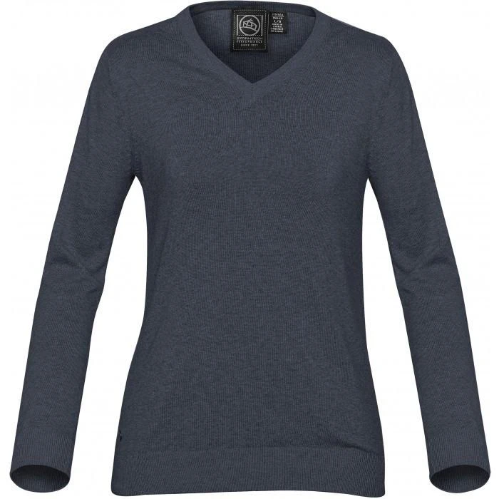 Stormtech Women's Navy Laguna V-Neck Sweater 1 Stormtech Women's Navy Laguna V-Neck Sweater