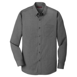 Red House Men's Black Tall Nailhead Non-Iron Shirt