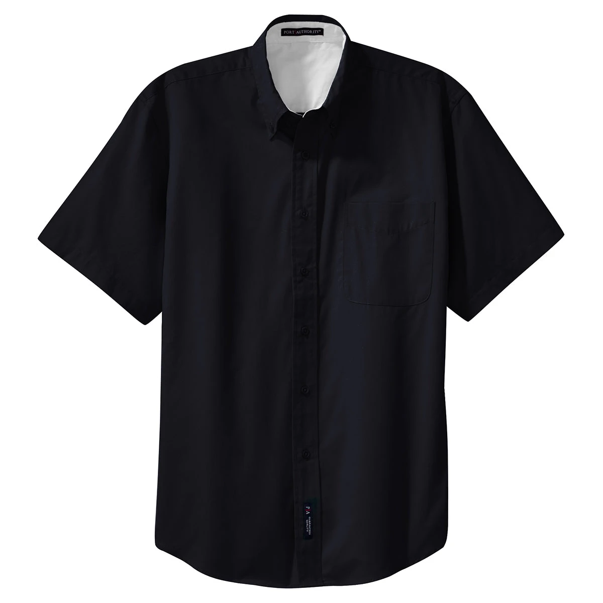 Port Authority Men's Classic Navy/Light Stone Tall Short Sleeve Easy Care Shirt 1 Port Authority Men's Classic Navy/Light Stone Tall Short Sleeve Easy Care Shirt