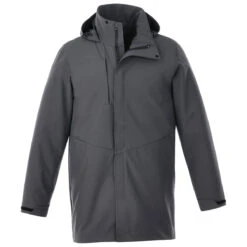 Elevate Men's Grey Storm Manhattan Softshell Jacket