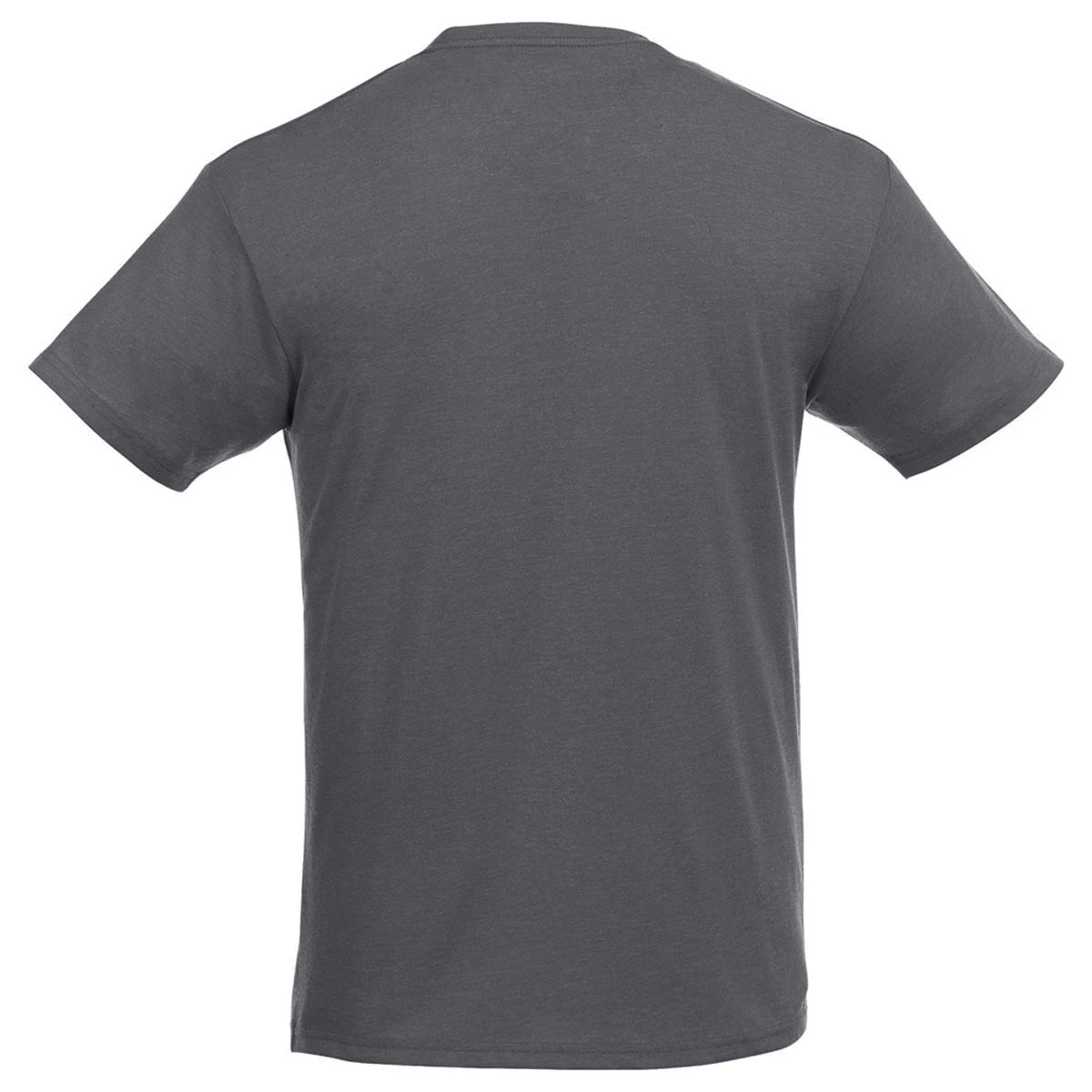 Elevate Men's Heather Dark Charcoal/White Monroe Short Sleeve Pocket Tee 2 Elevate Men's Heather Dark Charcoal/White Monroe Short Sleeve Pocket Tee - Image 2