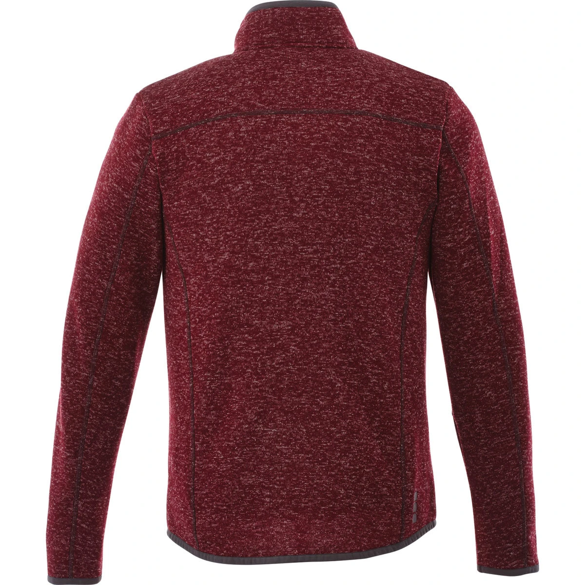Elevate Men's Maroon Heather Tremblant Knit Jacket 2 Elevate Men's Maroon Heather Tremblant Knit Jacket - Image 2