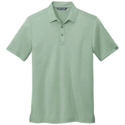 TravisMathew Men's Beryl Green Heather Coto Performance Polo