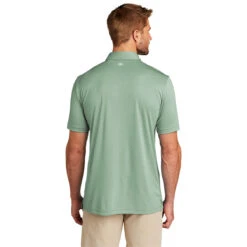 TravisMathew Men's Beryl Green Heather Coto Performance Polo -Best Clothing Shop TM1MU410 Beryl Green Heather HTB