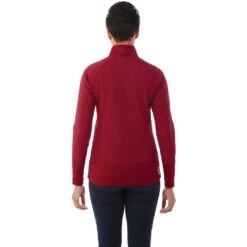 Elevate Women's Vintage Red Panorama Hybrid Knit Jacket -Best Clothing Shop TM98153 369 HTB