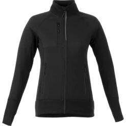Elevate Women's Black Panorama Hybrid Knit Jacket