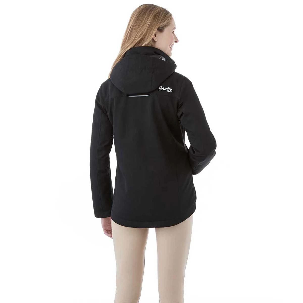 Elevate Women's Black Colton Fleece Lined Jacket 4 Elevate Women's Black Colton Fleece Lined Jacket - Image 4