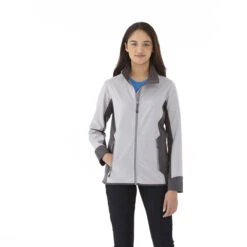 Elevate Women's Silver Sopris Softshell Jacket -Best Clothing Shop TM99535 Silver HTF